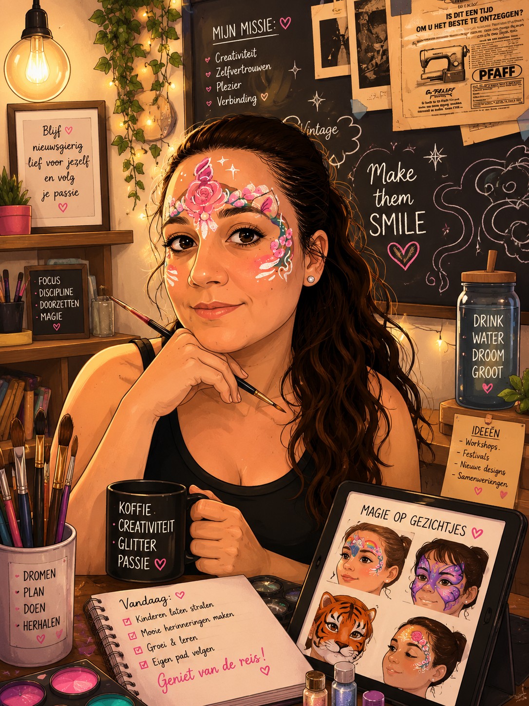 Creatieve AI-illustratie van Charlotte